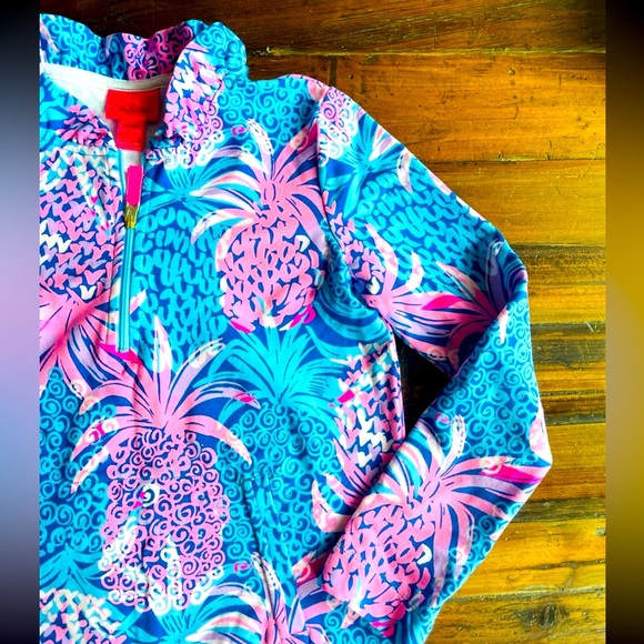 Lilly Pulitzer Little Skipper Borealis Blue Tropic Down Low Dress - Picture 4 of 8